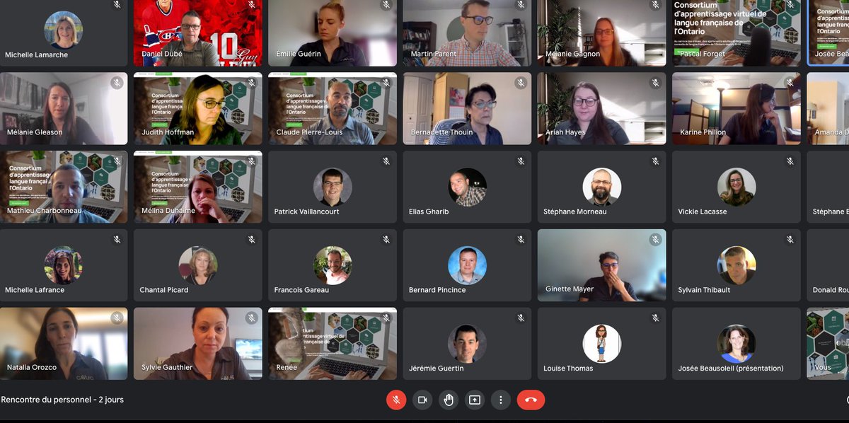 2x par année, le #CAVLFO se rencontre en face à face pour 2 jours de formations, partages et ressourcement qui alimentent notre #collaboration et #innovation tout au long de l'année. Aujourd'hui, nous nous rencontrons encore en virtuel mais l'esprit d'équipe est au RV! #CAVLFO22