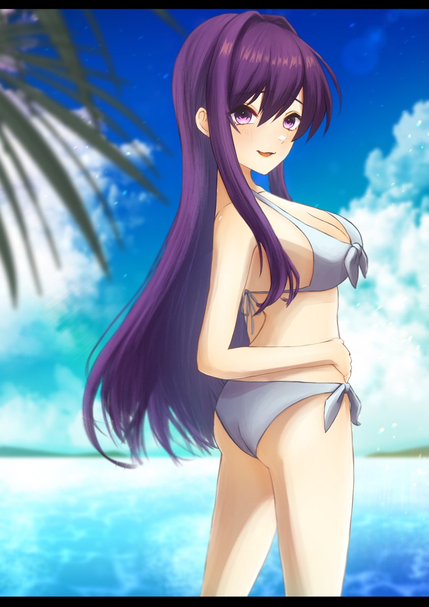 watatapen's tweet photo. 💜🌴
 #DDLC https://t.co/mEqnjdxW5p