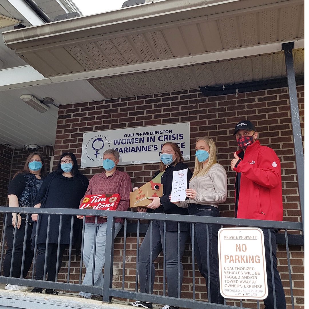 Thank you so much to our local #TimsForGood campaign and the owners of our local Tim Hortons for showing our team and clients some love at Marianne’s Place. We so appreciate this kind gesture and the smiles and caffeine it has provided us.
 💜