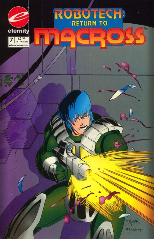 ComicsRobotech's tweet photo. RETURN TO MACROSS #7
"Soul Survivor"
Story by Bill Spangler
Art by Brandon McKinney
Cover by Tim Divar
Eternity Comics 1993
#Robotech #RobotechComics #BillSpangler #BrandonMcKinney #TimDivar #EternityComics https://t.co/45C4U4xyrG