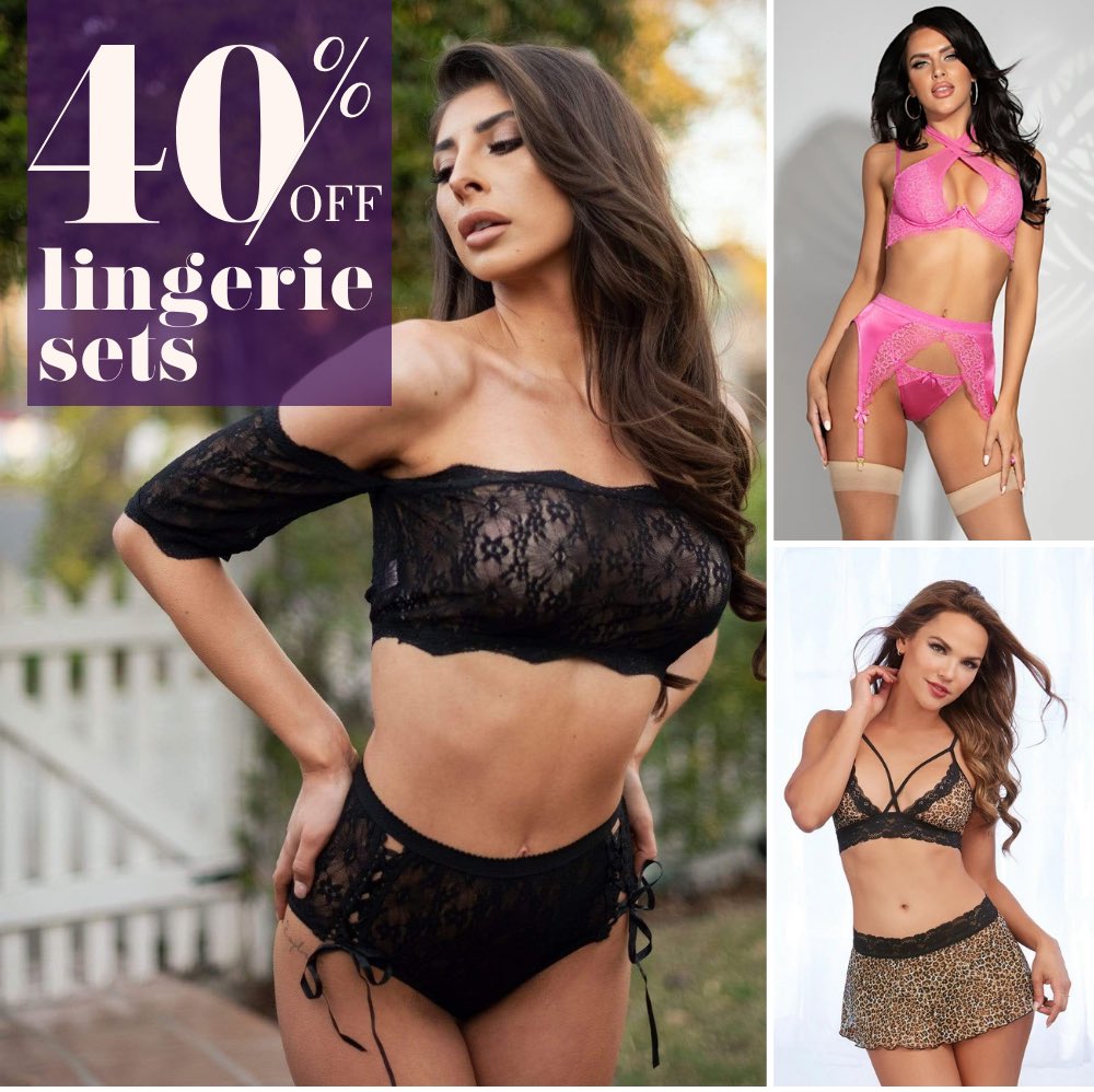 Let your body do the talking with up to 40% off lingerie sets, body stockings, hosiery, panties &amp; more! Shop now at harmonystore.co.uk 😈✨