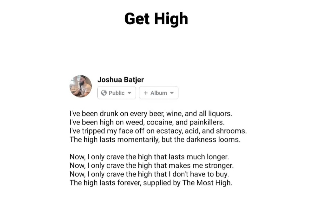 Jbatman02's tweet photo. Go ahead, get high. #jesuschangesyou https://t.co/eL8iMwlHMx