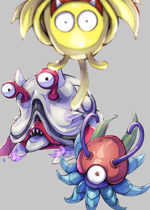 メーダロード、ドロルメイジ、ドラキーマ(ドラクエ1
不気味系のモンスターをドラキーマで中和していくスタイル 