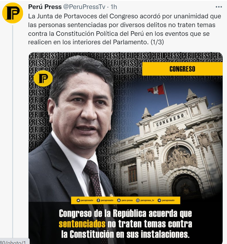 tema0902's tweet photo. CALLA DELINCUENTE! 
Qué quieres que se normalice la delincuenciada en el Perú y que todos los sentenciados como tú tengan la PUERTA ABIERTA para eventos, foros, etc. 
Llamemos a #GRINGACHO como a otros criminales para que hagan su espectáculo! 
PRONTUARIADOS a la @pcmperu https://t.co/0d7C31xQCf