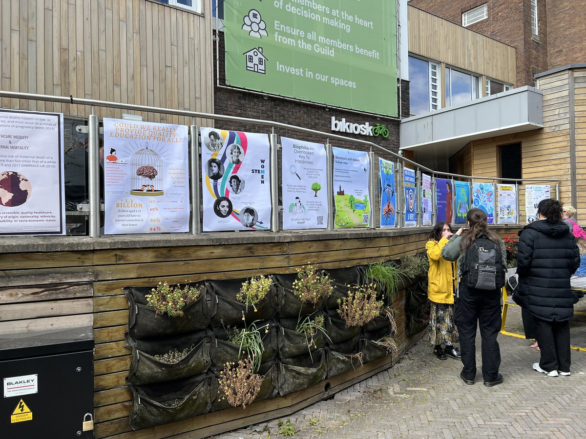 DrRachelFloyd's tweet photo. Head over to the Guild @LivUni to see some of the amazing posters produced by our @LivUniLifeSci students as part of their Science and Society Civic Service Award. Have a chat with our students about #DecolonisingScience #barriersinSTEM #GlobalCitizenship #EnvironmentalPhilosophy https://t.co/HkNPq9wZFR