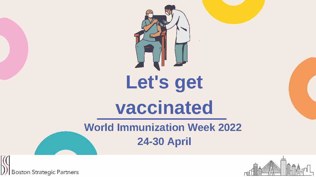 This week is #WorldImmunizationWeek, which aims to highlight the collective action to promote the use of #vaccines to help protect people of all ages all across the world. @WHO #VaccinateToProtect #LongLifeForAll #VaccineEquity 1/6