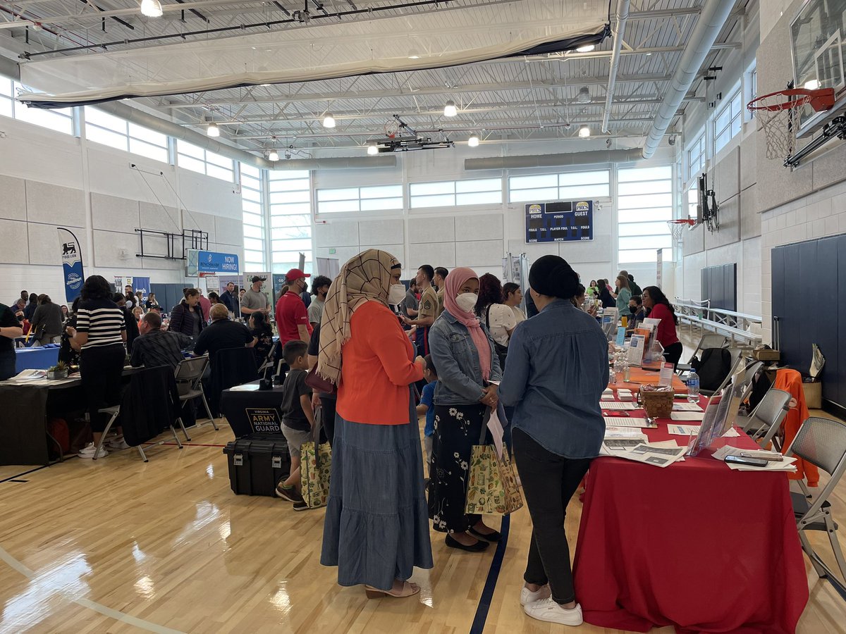 Fantastic job fair Saturday at the BEAUTIFUL new Sterling Community Center. Thanks to Supervisor Saines <a href="/Koran4sterling/">Koran T. Saines</a> for sponsoring the event and to all the vendors and job seekers there. Great turnout! #jobs #jobsearch #career #workforce #sterling #loudoun