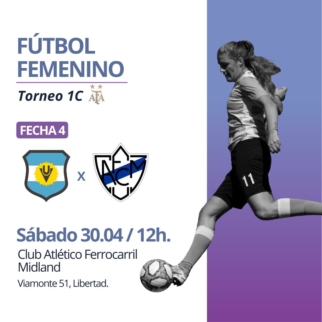 ⚽CUARTA FECHA DE LAS VILLANAS

🕜El próximo sábado a las 12h las pibas de Villas Unidas vuelven a la cancha y juegan con Midland por el torneo de Primera C de AFA.

¡Vamos las pibas!

#VillasUnidas
#FutbolFemenino