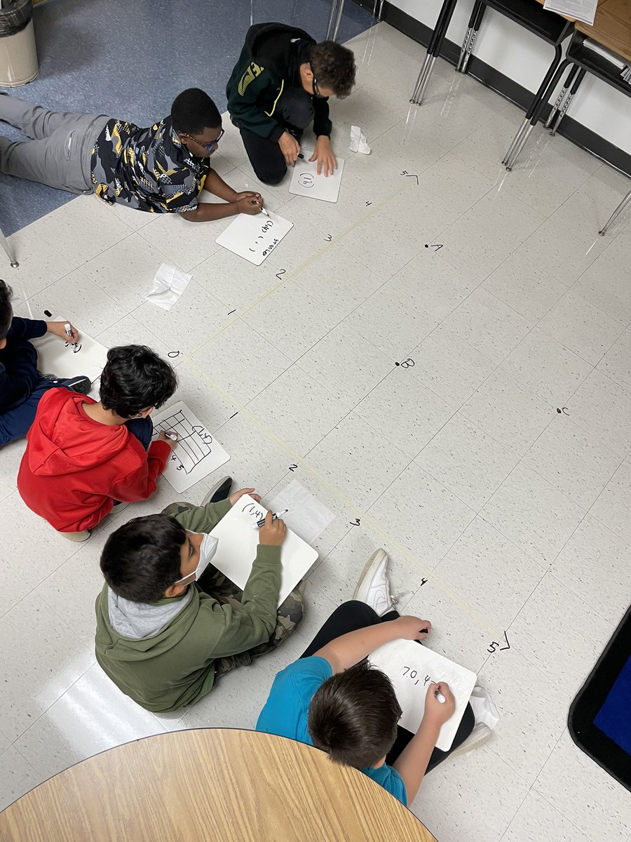 teachertay14's tweet photo. Sometimes you need to make things life sized…my S’s loved this coordinate plane they could walk to plot and identify coordinates! #engagedbodies #engagedminds https://t.co/mtLcmgqH2s
