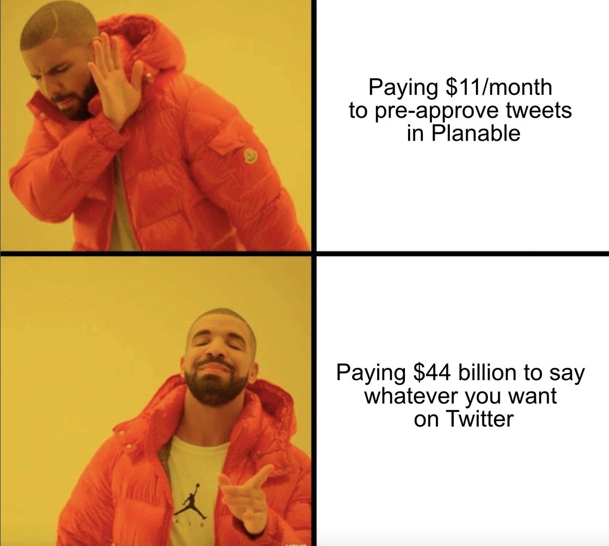 PlanableApp's tweet photo. Oh, Elon...

#ElonMuskBuyTwitter #ElonMuskBuysTwitter #ElonMuskTwitter #TwitterSittter https://t.co/ibcpMxiB7A
