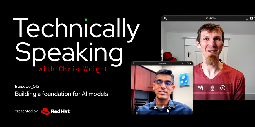 Learn how foundation models change the game for training #AI and #ML. Join <a href="/RedHat/">Red Hat</a> CTO <a href="/kernelcdub/">Chris Wright</a> and <a href="/IBMResearch/">IBM Research</a> VP <a href="/sriramragh/">Sriram Raghavan</a> as they explore foundation models and data representation on this episode of Technically Speaking: bit.ly/3Li3t8v <a href="/IBM/">IBM</a>