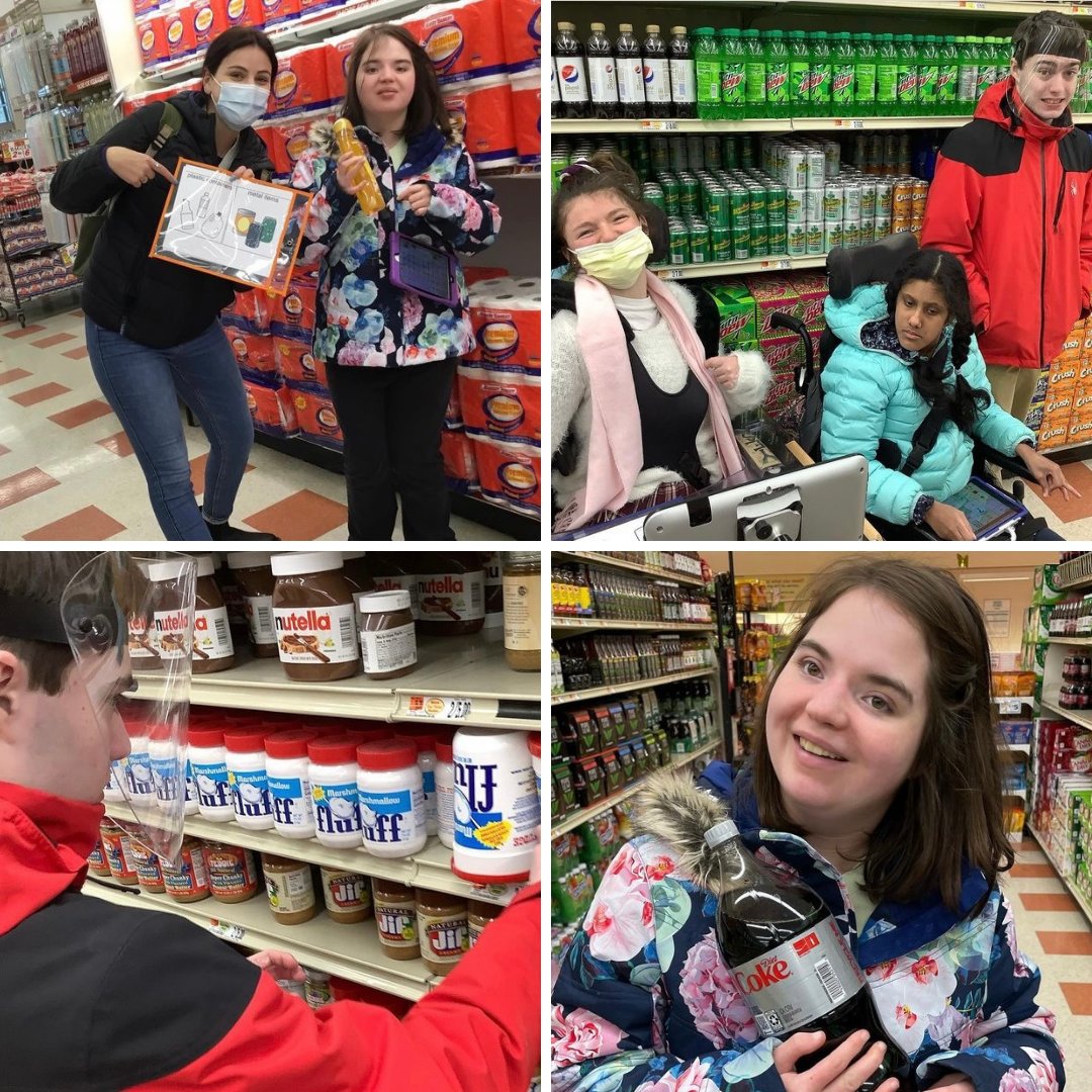 CottingSchool's tweet photo. Students in Ms. VanSteenbergen's Upper School class had a great #CommunityInclusion Trip to Market Basket. They had so much fun completing a scavenger hunt of materials that can be #recycled. Is it plastic, paper, metal or glass? 

#SpecialEdChat #RecyclingIsCool #Recycling https://t.co/zD3CpIyl8X