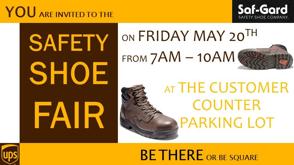 UpsSouthwest's tweet photo. Are you wearing the right kicks? 🥾✔️
#SafetyFirst #SafetyShoes #UPS #SafGard #SafetyShoeFair @bramosjrUPS @BarbaraRucker5 @DJEJZ @Upsjosephgill @ChesapeakeCHSP https://t.co/TW3beTIeFA
