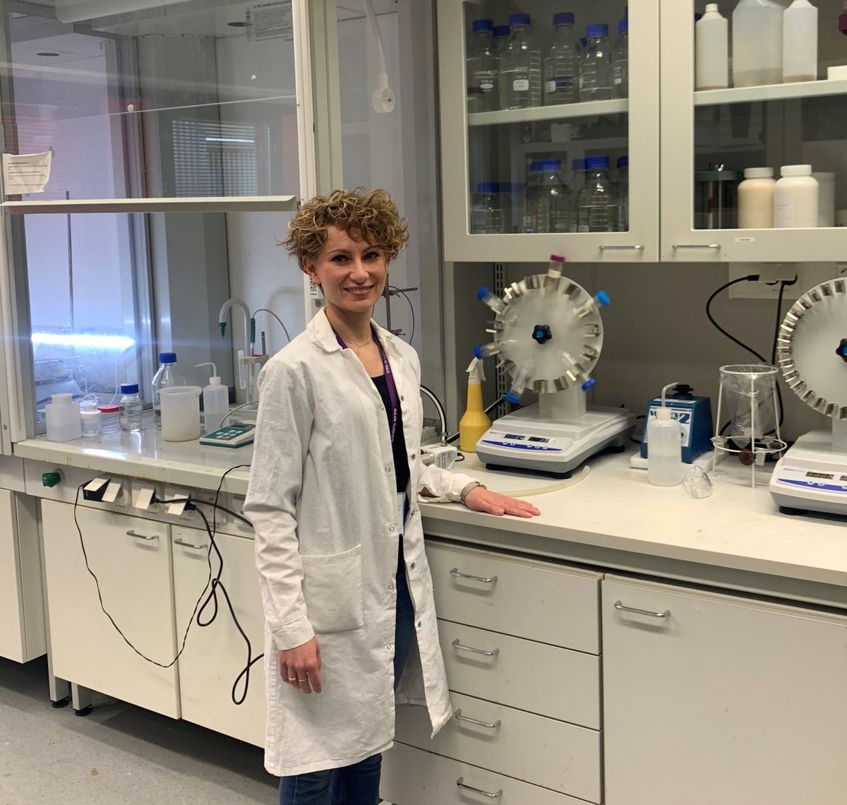 ProjectRewa's tweet photo. At the University of Oulu, Lidia Bandura, a visiting postdoctoral researcher from Lublin University of Technology, doing some adsorption experiments of ketoprofen and levofloxacin onto zeolites modified by cyclodextrin. 
#REWA #JPI #UCPH #MIGAL #UniOulu #UKZN https://t.co/0RBo2TDRzY