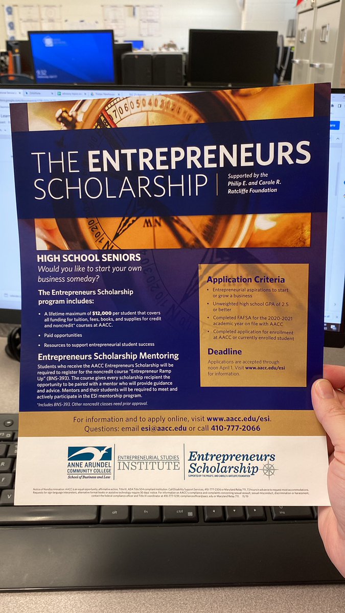 SPHSisBILSig's tweet photo. Exciting night at @AACC! Not 1, but 2 of the 4 Entrepreneurship Scholarships awarded last night went to SPHS students Teagan Schumann and Isabella Suhar! From #Signature students to $12,000 each lifetime Ratcliffe Scholars! @AACountySchools #AACPSAwesome @AaccEsi https://t.co/gRpLpFSFSS