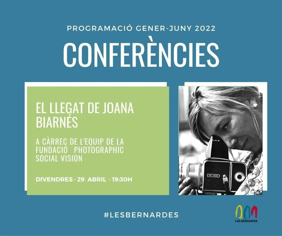 LesBernardes's tweet photo. Us convidem a la ponència que realitzarà l'equip de la Fundació Photographic Social Vision sobre el llegat de #JoanaBiarnes, divendres que ve a #LesBernardes, en motiu de la seva exposició "Divines i còmplices".
#Exposicions #Fotoperiodisme #Fotografia #Cultura https://t.co/MQ6a1PT5g2