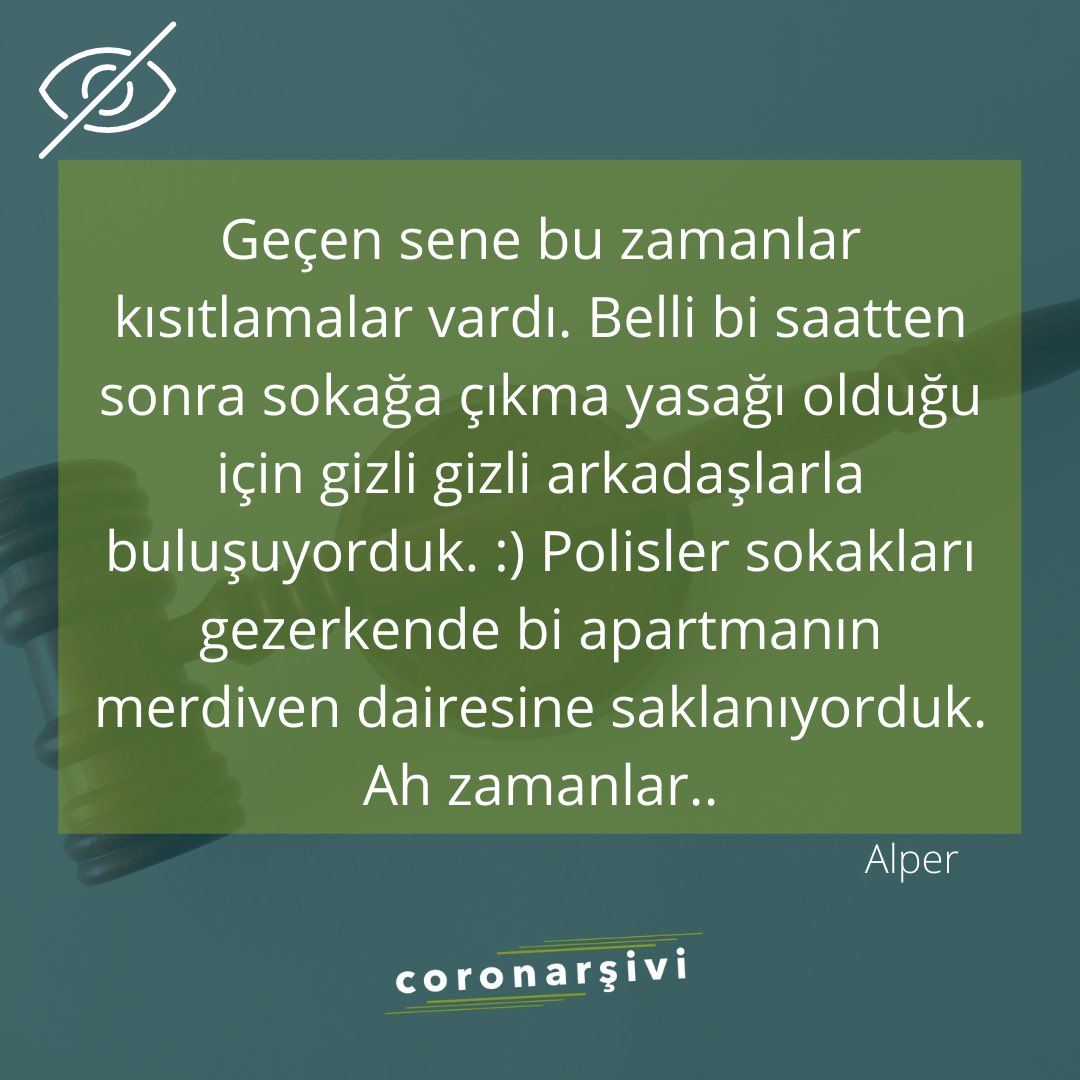 coronarsivi's tweet photo. Alper #coronarsivi de, geçen sene yaşadığı bir anısını bizimle paylaştı ve bizi eskilere yani kısıtlamaların olduğu döneme götürdü. Senin de Alper gibi gizliden buluştuğun arkadaşların var mıydı🤭 bizimle bunu https://t.co/cMzqodGuMX sayfasında paylaşabilirsin💚
#COVID19 #Corona https://t.co/pUf8UMaEew