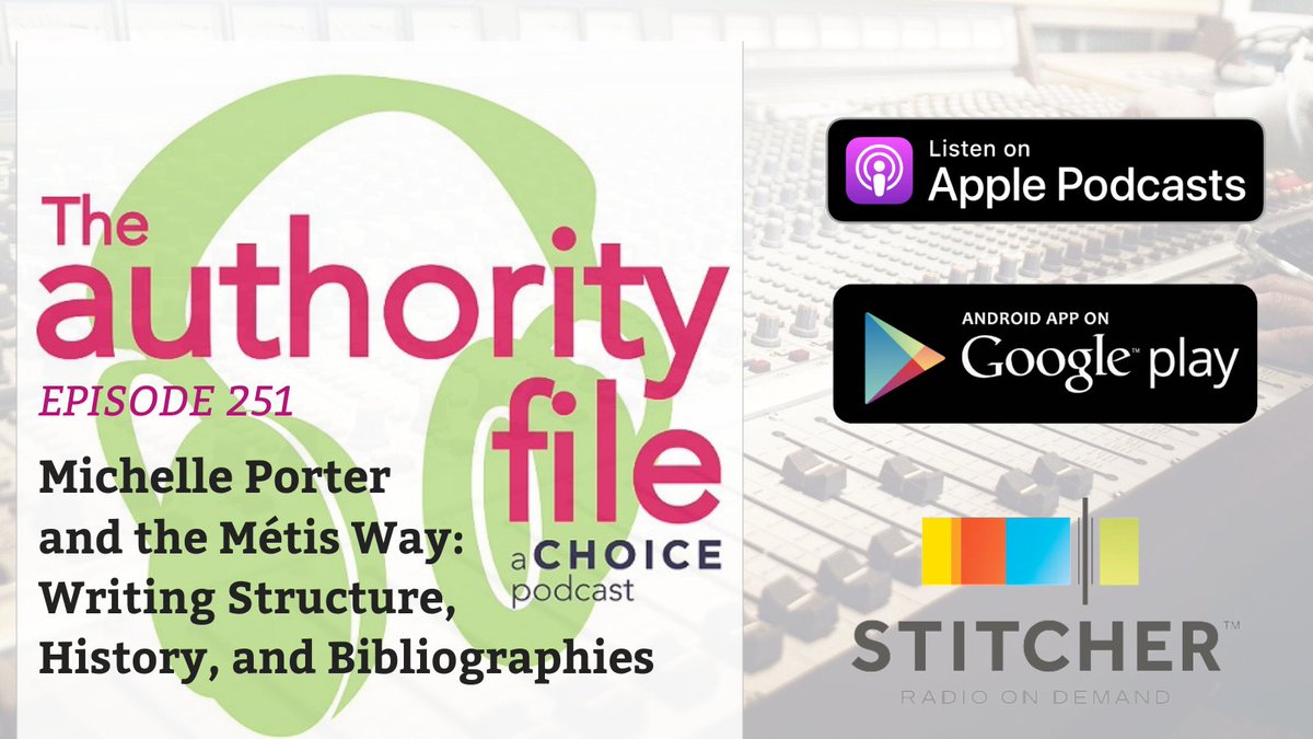 Catch #TheAuthorityFile podcast Ep.251 Michelle Porter & the Métis Way: Writing Structure, History, and Bibliographies. In this final episode, Michelle Porter explains how she incorporates Métis techniques, themes, & history into her writing. ow.ly/1Lcm50ISSzj @wlupress