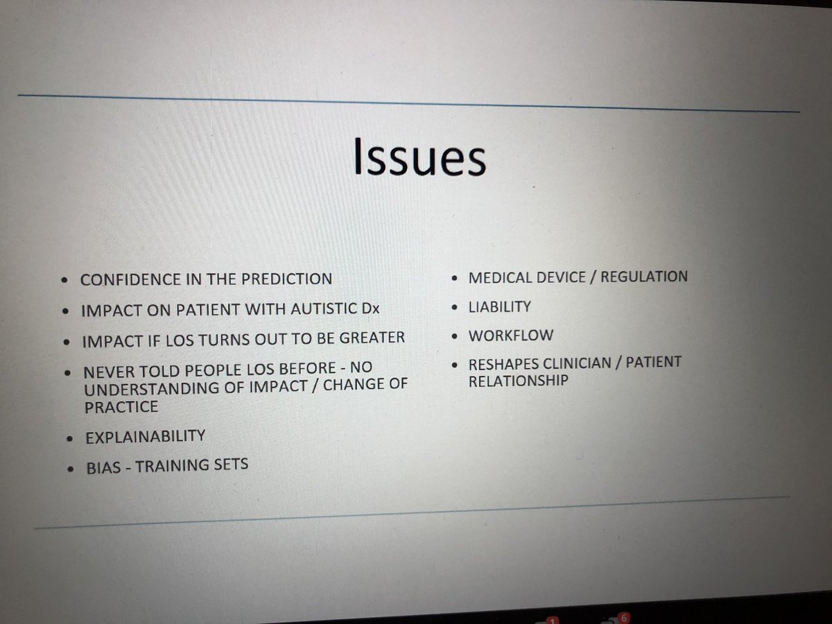 @rcpsychDPSIG @DocPannu @DrRomyGad @PeteMacRae @VimMannali @AyeshaRahimCCIO @moghraby @PsychOrBust @tobyavery @DrIainGrant @iDrSunny @panchufxavier @Shivani3124 @george_gillett @vicanima @david_psychSHO @healthyopinion @drmfirdosi @HassanmahmoodDr @BarbaraArroyo__ @DrAmjedHossain @lauriehanna2010 Brilliant talk on developing prediction modelling via #artificialintelligence on acute los C 80% accuracy & c positive patient feedback by @DocPannu @SPFTGetsDigital @jane_padmore #RCPsychData22 @DrJoanneFarrow @ShaheenShora @DrBillyBoland @HylandDeclan @LarkinFin @DrAdamC