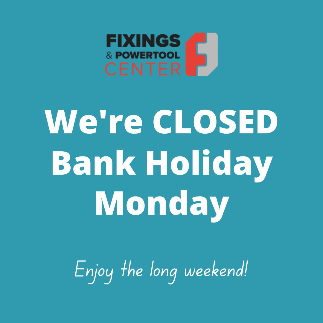 📣 Just a heads-up; we'll be closed this Bank Holiday Monday.

Enjoy the long weekend!

fixingscenter.co.uk