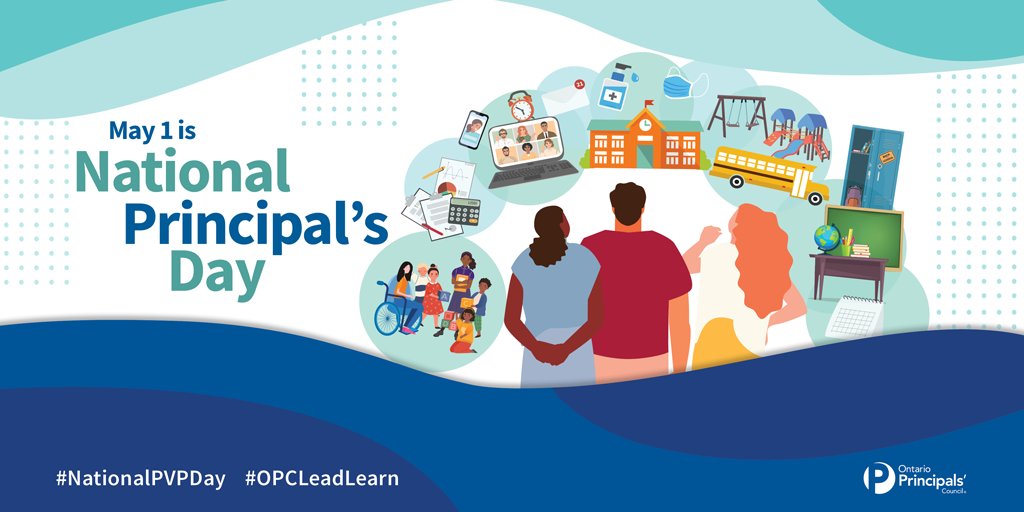 May 1 is National Principal's Day! Thank you to all principals and vice-principals for your hard work, dedication, commitment, engagement and love of learning that you pass on to students. Watch for our ad in the Sat Apr 30 edition of the <a href="/TorontoStar/">Toronto Star</a>!