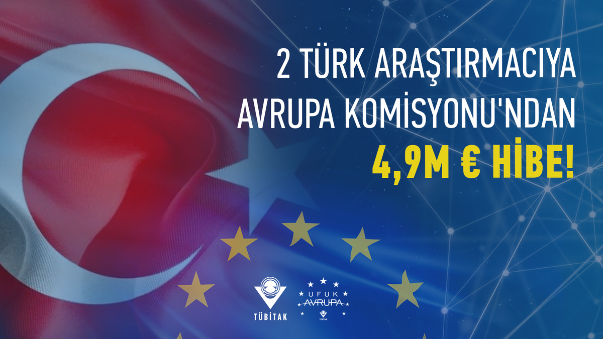 Avrupa’daki en iyi araştırmacıları ve çığır açıcı projelerini destekleyen Ufuk Avrupa ERC Advanced Grant çağrısı kapsamında Türkiye’den 2⃣ araştırmacımız toplam 4,9 Milyon € destek almaya hak kazandı!

#ERCAdG 

@ERC_Research 

Detaylar:👇
ufukavrupa.org.tr/tr/haberler/2-…