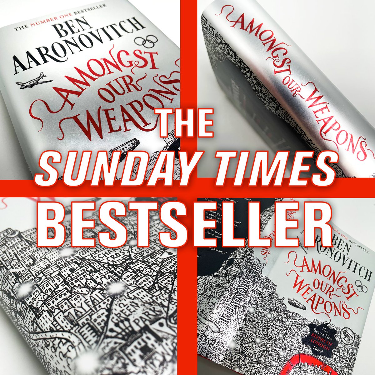 Nobody expects a return to the Sunday Times top 10...

EXCELLENT news that <a href="/Ben_Aaronovitch/">Ben Aaronovitch</a>'s #AmongstOurWeapons is back in the bestseller lists, and will be at No.9 in the hardback fiction chart this weekend!

Thank you to all readers and booksellers! 🙏 geni.us/AmongstOurWeap…