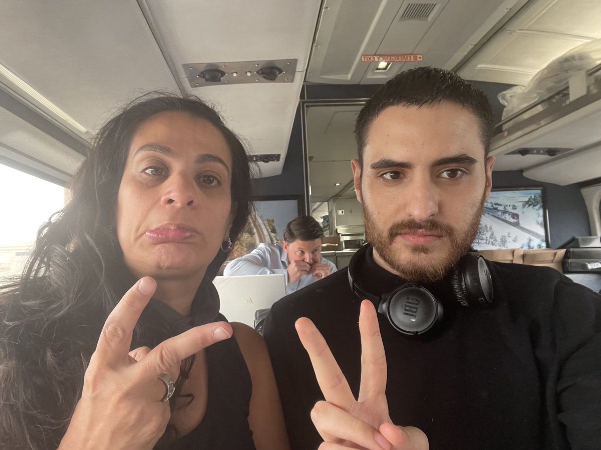 maysoonzayid's tweet photo. #AllAboard #FreePalestine 🪩🧿😹 In order to make the victory symbol I had to let my face go super palsy that’s how serious I am about wanting to human rights for #Palestinians Next time you do the V and I’ll smile ⁦@m7mdkurd⁩ #loooloooleeee https://t.co/qVmEjchL7a