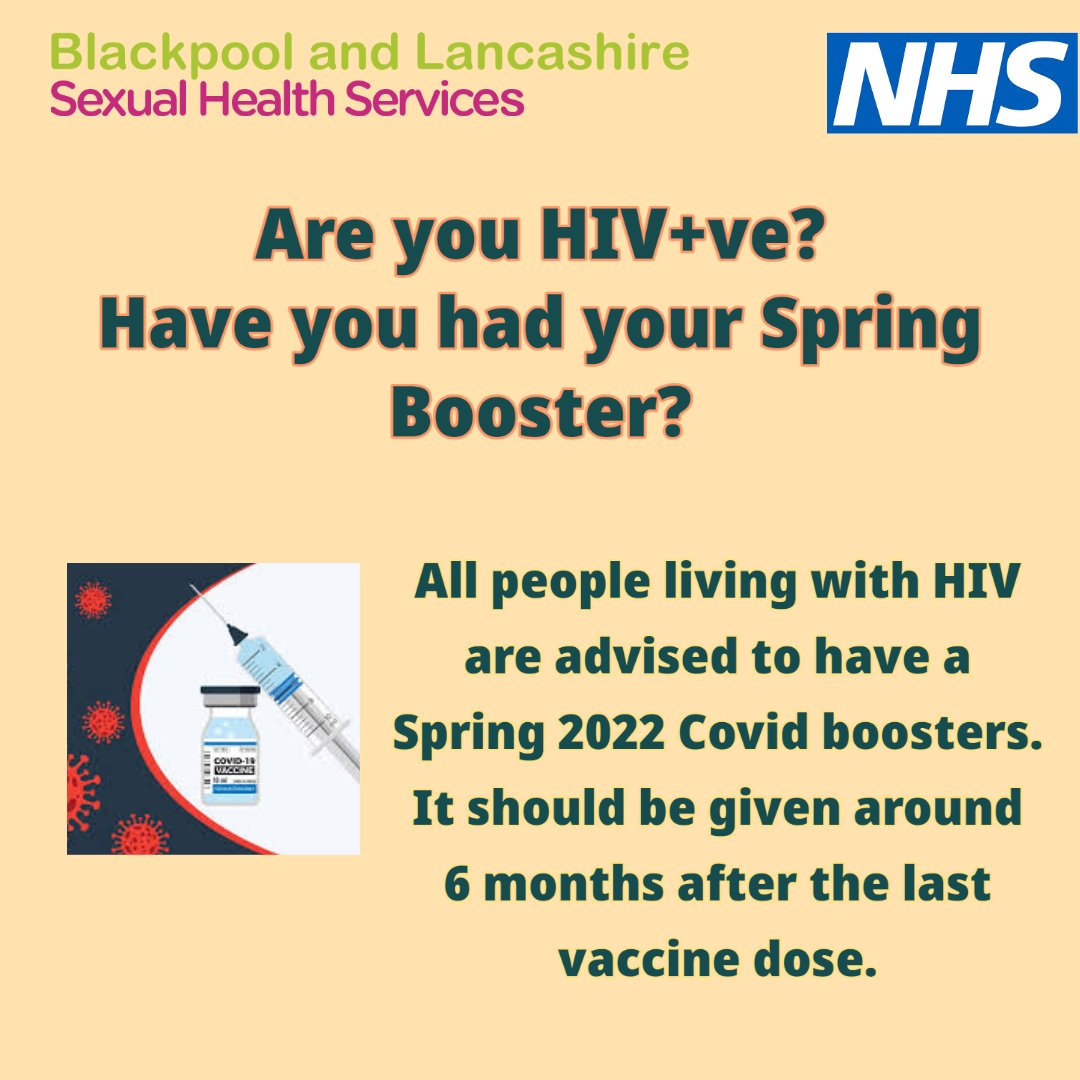 You can book your Covid booster through nhs.uk. If you are asked for proof of diagnosis contact your local clinic and we can help. For more information on vaccines for HIV +ve visit youtube.com/watch?v=HIMg1N… @shsblackpool @BlackpoolHosp #sexualhealth