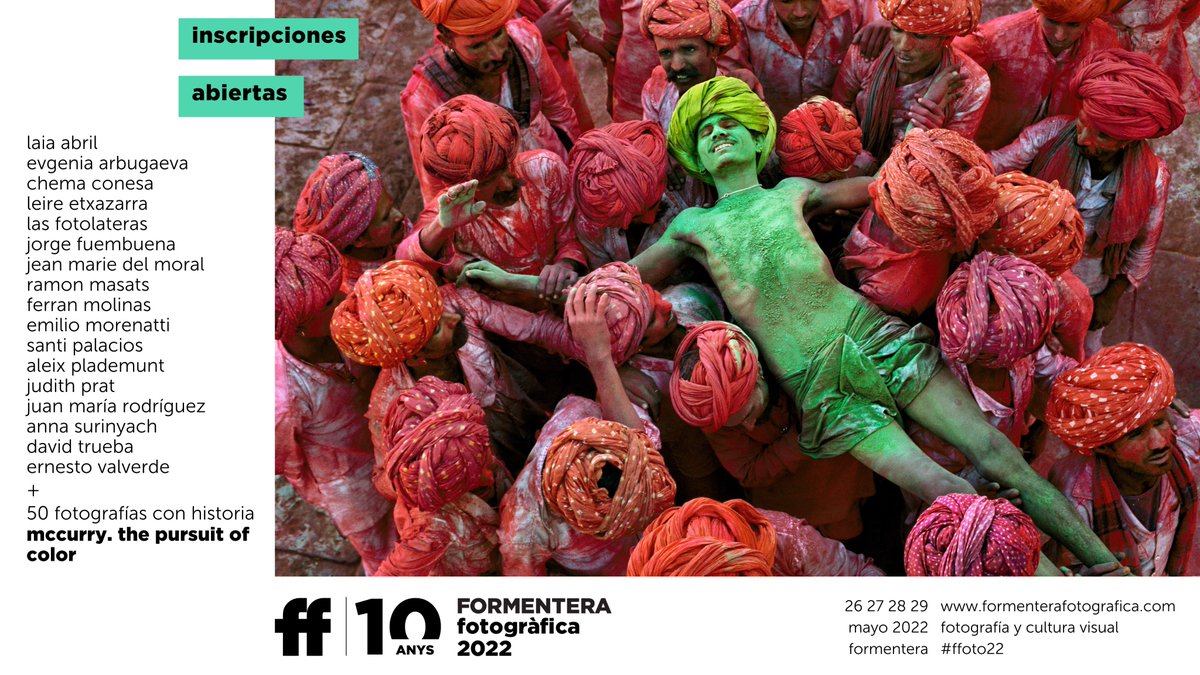 ¡Seguimos sumando programación para este décimo aniversario! El documental 'McCurry. The pursuit of color' de <a href="/DDelestrac/">Denis Delestrac</a> se proyectará en el cine de Formentera el próximo mes. Inscripciones abiertas para #FFOTO22!
formenterafotografica.com
<a href="/visitformentera/">Visit Formentera</a> <a href="/karmafilms/">Karma Films</a>