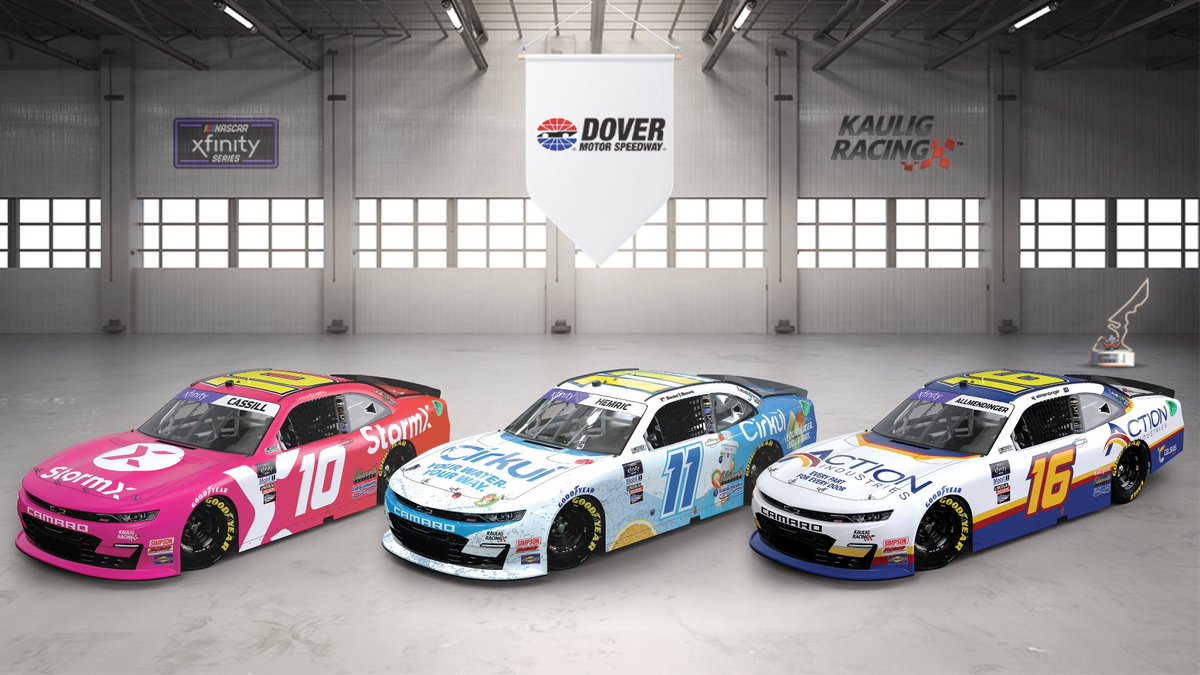 KauligRacing's tweet photo. These schemes are ready to hit the concrete in Delaware! 🔥

#AGame200 | #TrophyHunting | #Dash4Cash https://t.co/u5gdz8UZZy