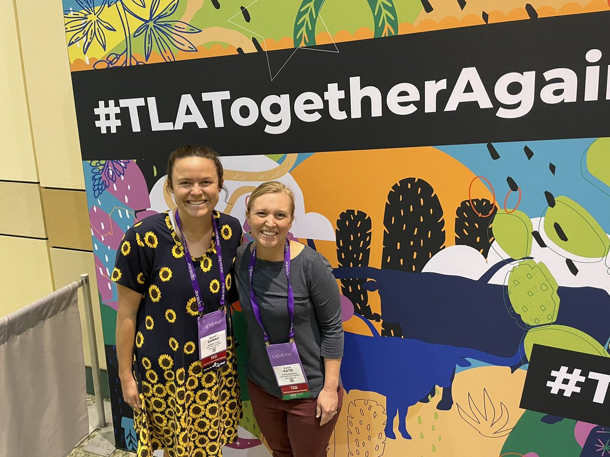 Super excited for another day of collaborating with librarians, talking books, &amp; meeting authors!😍📚💓 <a href="/ktestrada716/">Katie Estrada</a> #waexcels #TLATogetherAgain #txla22 #wabradleylibrary