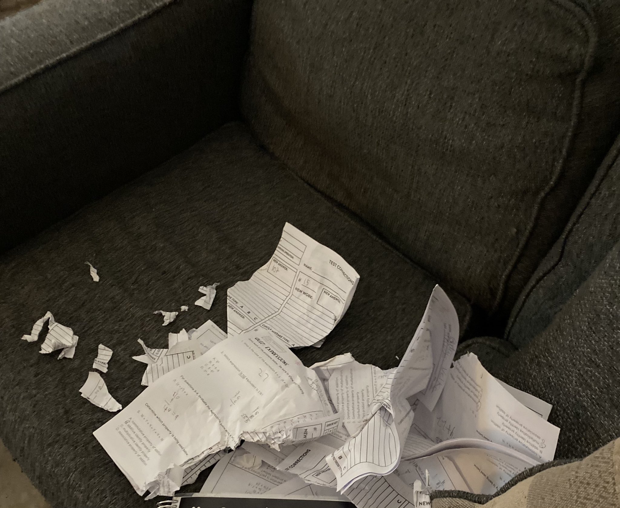 Farron Cousins on Twitter "My wife brought home papers to grade…and