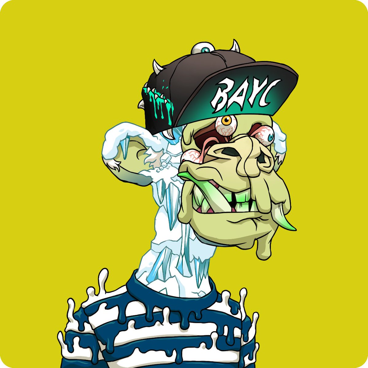 Say whats up to the new <a href="/BoredApeYC/">Bored Ape Yacht Club 🍌</a> addition - Frosty Drip!!!!