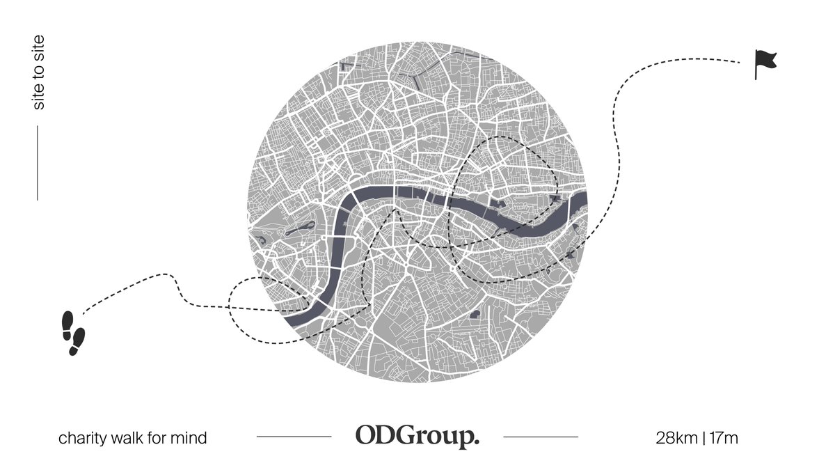 OdGroupLondon's tweet photo. We’re putting on our walking boots to raise funds for @MindCharity! On 17th June we'll be walking between 7 of our live sites starting in New Maldon and ending in Canary Wharf! That's a total of 28km (17miles) in one day! Please sponsor us...
https://t.co/aYYeqcX3s7 https://t.co/3olF3Qmn8I