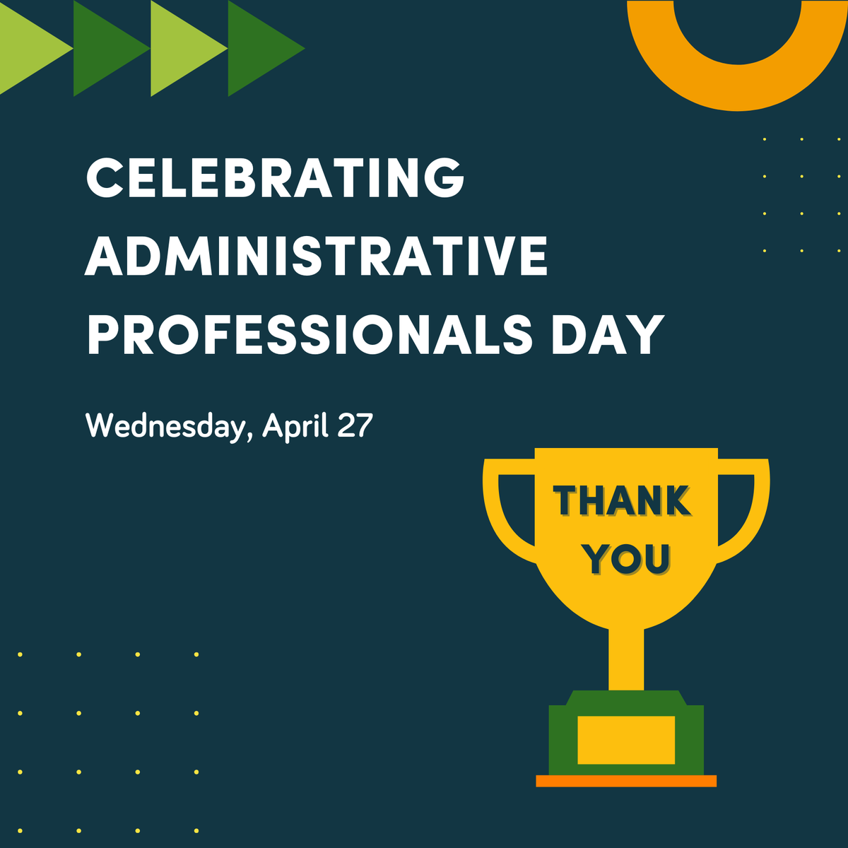Not all heroes wear capes. Today, we celebrate everyone's hero -- administrative professionals! Thank you for everything that you do.