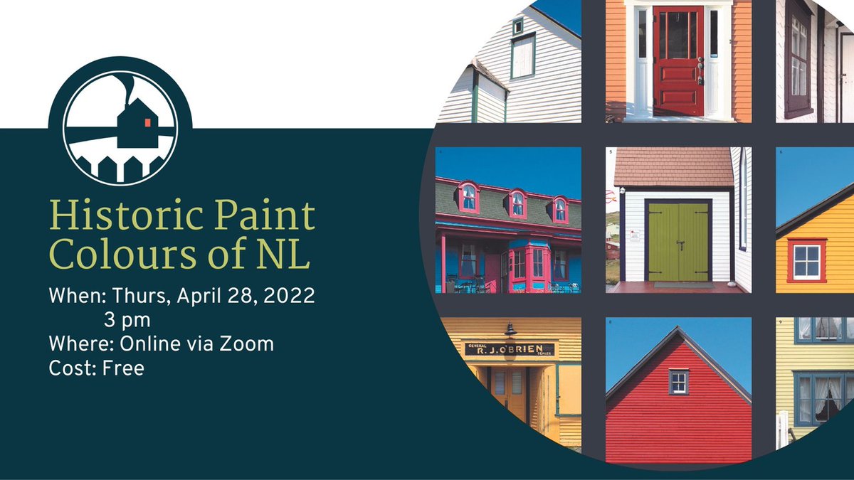 hfnlca's tweet image. Heritage NL is proud to partner with the Benjamin Moore Paint Shop @paintshopcanada to present the Historic Paint Colours of Newfoundland and Labrador. The booklet will be launched on Thursday, April 28th, 2022, at 3 pm. Check out our Facebook page @hfnlca for more details.