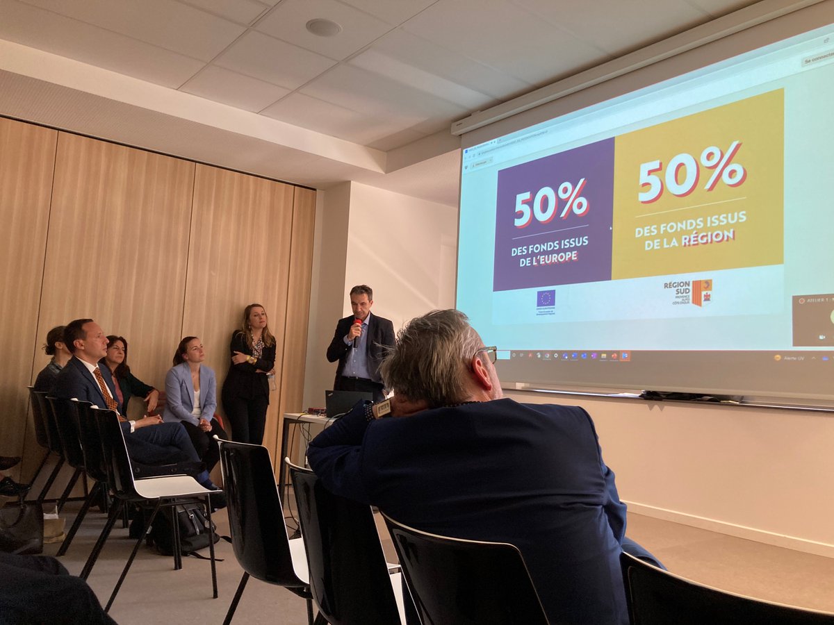 💪 Merci au #FEDER qui nous permet de soutenir depuis plus de 10 ans les entreprises de #croissance de la Région Sud🌞
Intervention de RSI au lancement de la programmation FEDER 2021/2027 pour présenter concrètement en quoi consiste le soutien européen.
