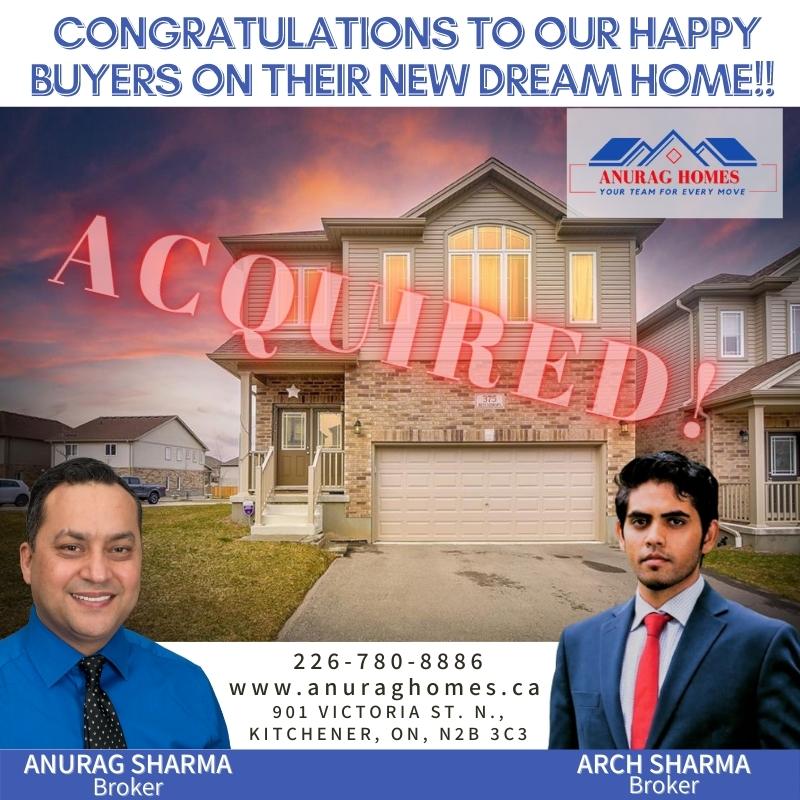 Arch_AHTeam's tweet image. JUST ACQUIRED!!! A Big congratulations to our happy clients on the purchase of this immaculate dream home!!

Looking to buy or sell? Contact me for all of your real estate needs!

#justacquired #buyingahouse #waterloohomesforsale  #remaxagent #anuraghomes #realestate