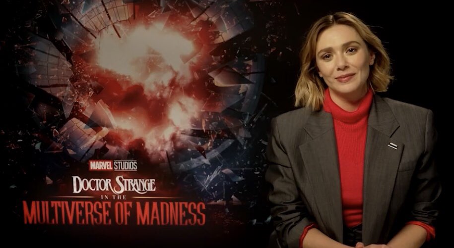 ¡Elizabeth Olsen en el Press Tour de Doctor Strange In The Multiverse Of Madness!