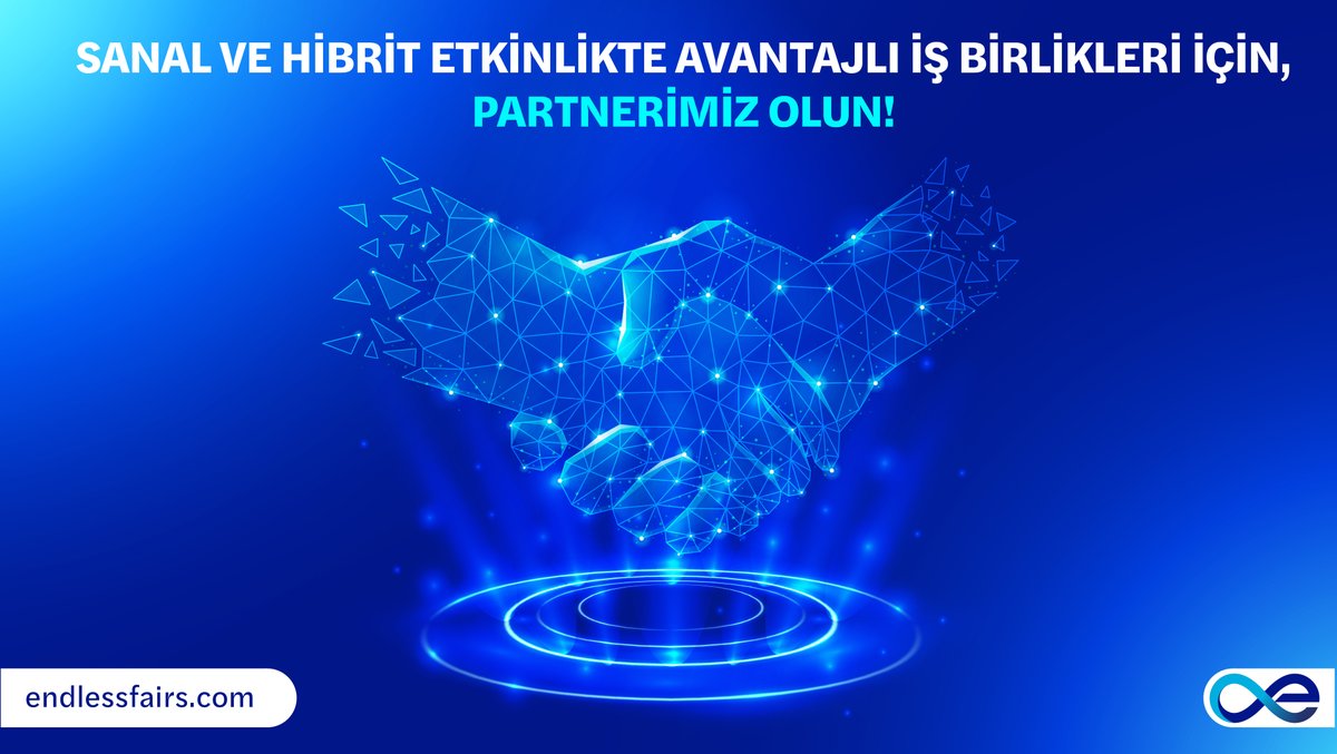endlessfairs_tr's tweet photo. Sanal ve #hibritetkinlik düzenleme alanında karşılıklı şekilde; gelir, prestij ve benzersiz indirim avantajları sağlayabileceğimiz Partner Programı başladı! #Dijital dönüşüme son #teknoloji ve indirimlerle katılmak için tıklayın.

#keşfet #sanaletkinlik #sanalfuar #hibritfuar https://t.co/HGl7IsD5Qb
