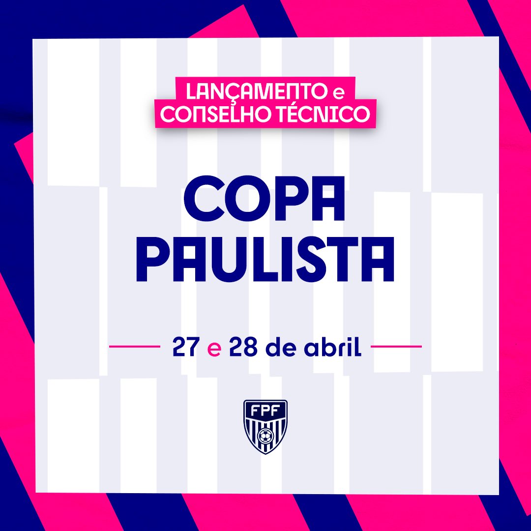 Federação Paulista de Futebol - FPF on X: LANÇAMENTO E CONSELHO TÉCNICO COPA  PAULISTA 2022 FPF reúne presidentes e profissionais dos clubes  participantes da Copa Paulista 2022 para evento de lançamento da