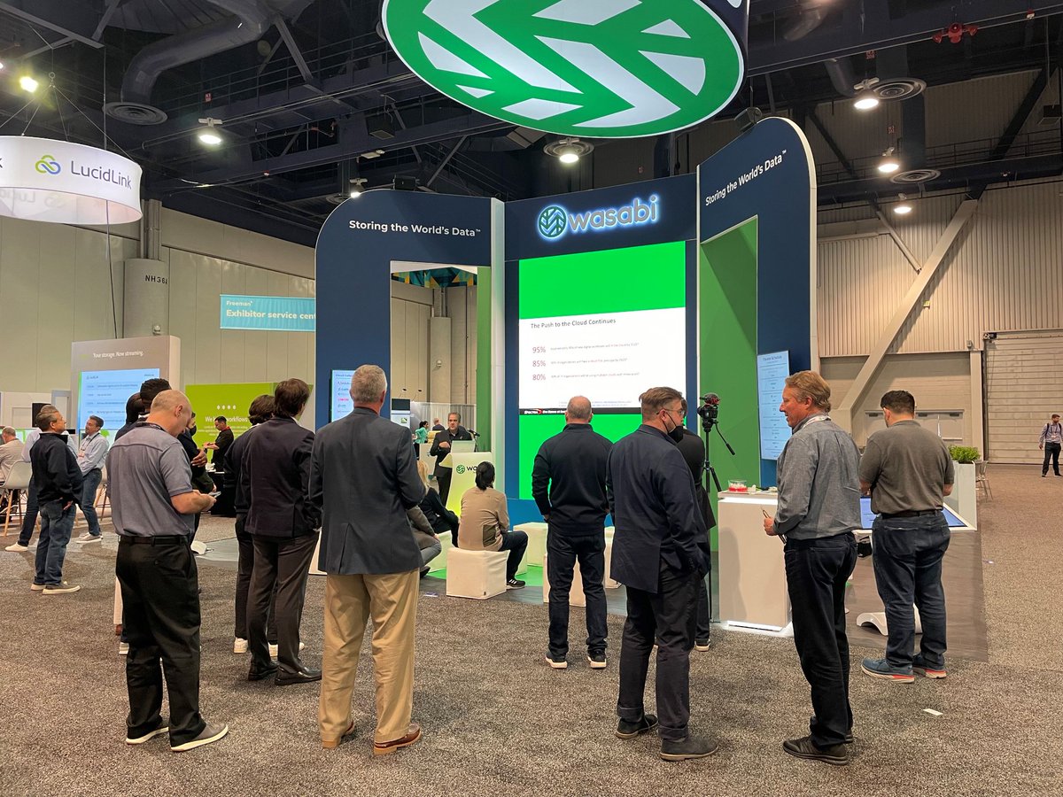 spectralogic's tweet photo. David Feller discussed optimizing #hybridcloud workflows at the Wasabi partner theater yesterday at @NABShow 2022. Break the barriers of hybrid #cloudstorage with Spectra and @wasabi_cloud. https://t.co/ctU5rVDRBa
#NABShow #SpectraShows https://t.co/rPafPq3v4I