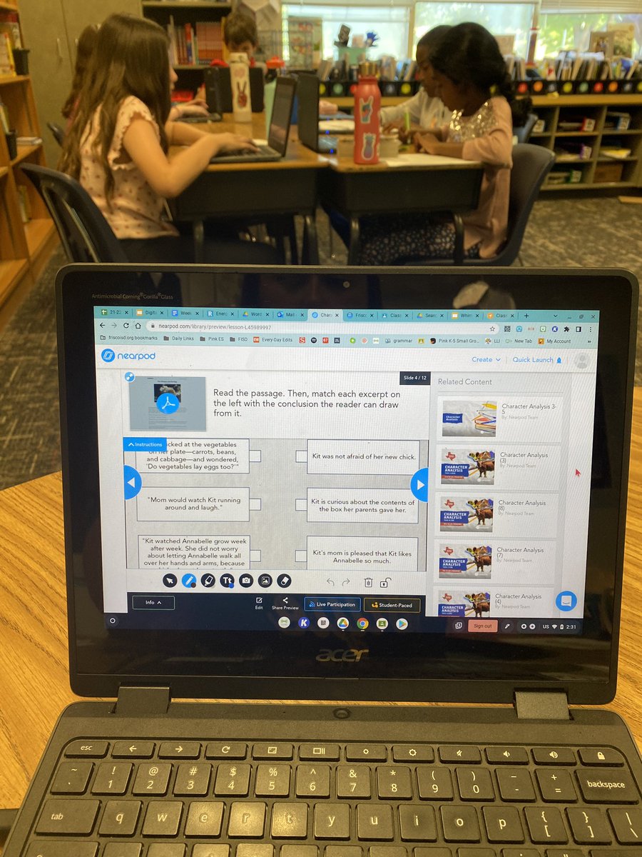 hellohays22's tweet photo. Nearpod is always a hit, but especially when it is geared towards our test prep unit! #PinkSpringTraining @shantieljovanna @edtechsavy https://t.co/w5p3tkmmY7