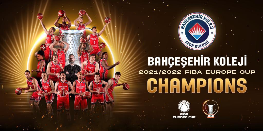 🏆 #FIBAEuropeCup Şampiyonu Bahçeşehir Koleji!

#FIBAEuropeCup ‘ta başarıyla mücadele eden ve Türkiye’ye Şampiyonluk kupasını getiren takımımızı ve emeği geçen teknik ekibi tebrik ederiz.🇹🇷🇹🇷🇹🇷

Sizinle gurur duyuyoruz <a href="/BKBasketbol/">Bahçeşehir Koleji Spor Kulübü</a> 💙❤️👏🏼👏🏼

#ŞampiyonBahçeşehir