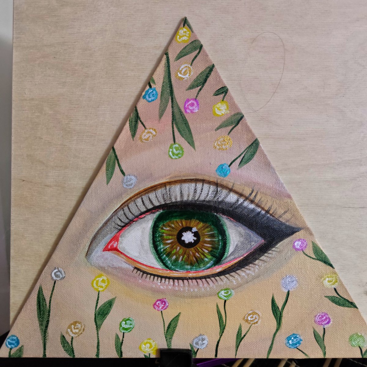 Mickgold93's tweet photo. I drew a picture with her eye for my mother, everyone appreciated it and I'm thinking of monetizing my work soon🥰😇

#nft #nftart #art #nftcommunity #artistsontwitter #nftcollection #Twitter #mickgold93 #picture #eye #sketch #acrylic #spring #flowers #mother https://t.co/eSya75aNxm