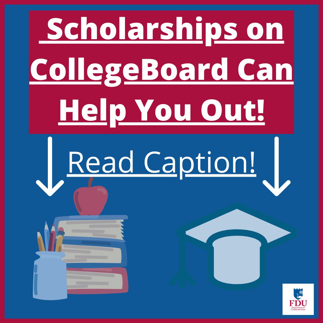 fducomm's tweet photo. Don’t Forget! 
Applying to scholarships on CollegeBoard is a great way to reduce your need for student loans, which can limit your financial freedom post-graduation.
 
For more information how where to find and how to apply see this website:
https://t.co/hWPzjNMfGd https://t.co/9aY5tF0a7j