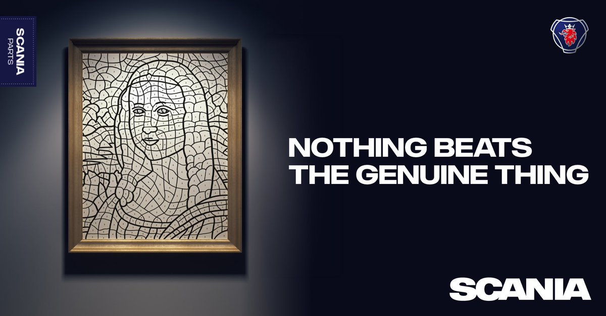 Cheap copies simply don't cut it. If you want to enjoy the sheer artistry of a Scania then you need to leave it to the original artist. Using only Scania Genuine Parts makes sure you get the very best results and keeps you with a masterpiece. #ScaniaParts #GenuineScania