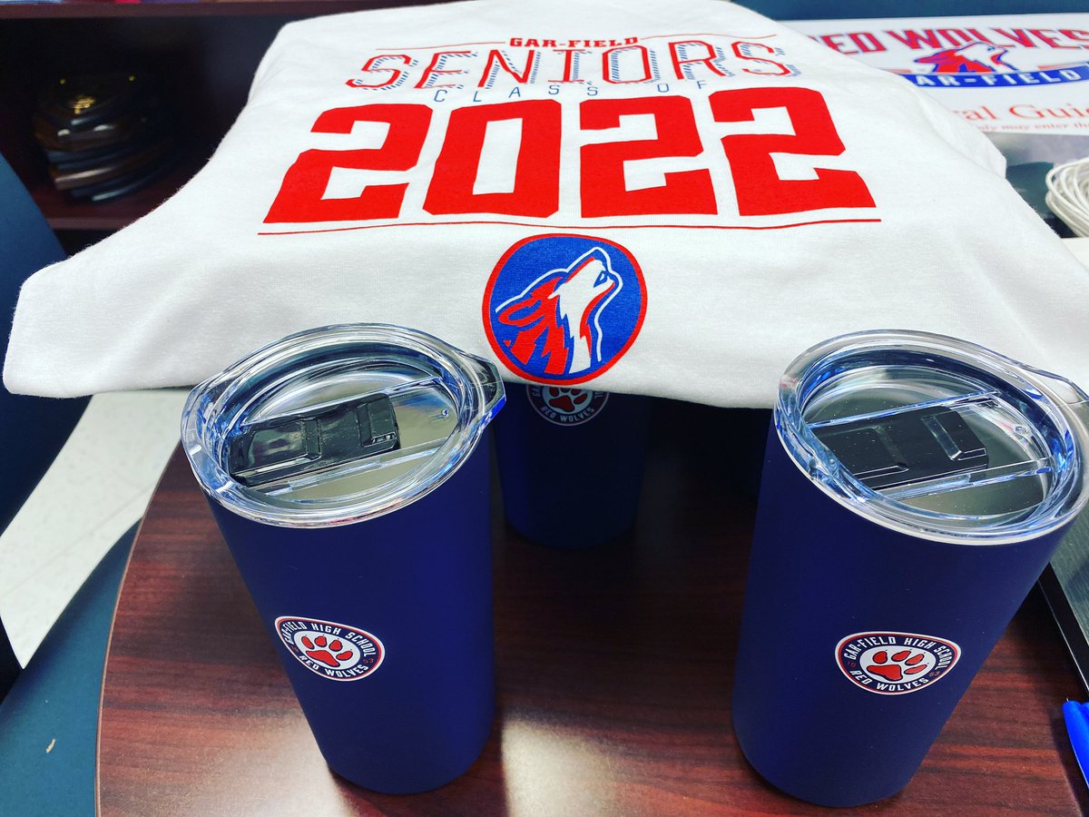 Congratulations <a href="/gfhs2022/">Gar-Field Class of 2022</a>! Hope you enjoy your Senior gifts! Shout out <a href="/Tony_BSNDMV/">Tony Reid</a> for the t-shirts and The Fanatic Group for the tumblers!