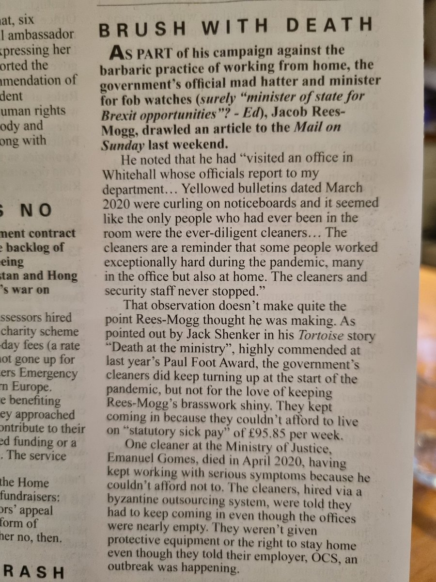 Samfr's tweet photo. From the latest Private Eye. https://t.co/05Iw3NBbsg